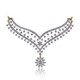 Diamond Necklace with Tall Matching Earrings